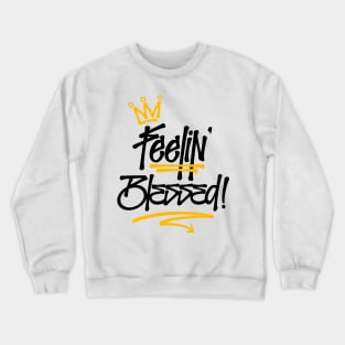 Blessed Graffiti Tag Style Reggae Crewneck Sweatshirt